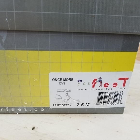 Army Green Combat Military Canvas Moto Biker Ankle Boots Lace-up Size 7.5 M NEW - Picture 9 of 9